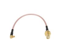 OTOTEC 2Pcs MMCX Male Right Angle to SMA Female Pigtail Cable RG316 for WLAN Mini PCI Bluetooth PDA GPS, 15cm