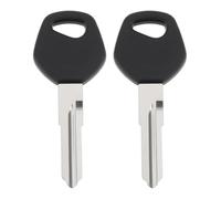 OTOTEC 2PCS Motorcycle Left Slot Key Blank Uncut Compatible with Yamaha Compatible with Honda