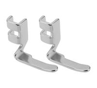 OTOTEC 2Pcs Narrow Zipper Sewing Foot for Low Shank Machines Compatible with Singer Metal Presser Foot for Precision Sewing
