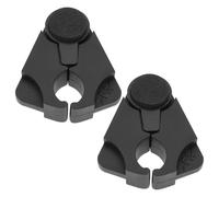 OTOTEC 2PCS Walking Stick Holder for Table Black 5.2x4.7cm Height 2.1cm Ideal for Tube Diameters from 1.6cm to Max 2.5cm Table Clamping Devices