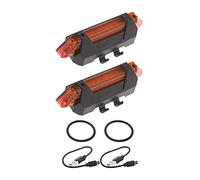 OTOTEC 2PCS Warning LED Strip Flashlight Bar Lamp Night Cycling Safety Decoration Light Scooter Parts Compatible with Xiaomi m365 pro 1s pro2 Electric Scooter, Red
