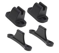 OTOTEC 2x Door Retainer Kit T Shape Door Stop Retaining Catch Holder Set Black Plastic for Camper RV Motorhome Caravan Campervans