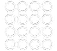 OTOTEC 30PCS Aluminum Crush Washers Car Flat Sealing Gaskets Oil Sump Plug Washer Drain Plug Gaskets Plate Rings 20mm OD 14mm ID 1.5mm Thickness