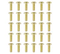 OTOTEC 30Pcs M4 Brass Screws 12mm Cross Pan Head Fastening Screws for Ceramic Valve Furniture Office Equipment Faucet Valve Core