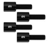 OTOTEC 4 Pack Bicycle Cable Barrel Adjusters M5 Size Compatible with Shimano Compatible with SRAM Black