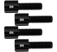 OTOTEC 4 Pack Bicycle Cable Barrel Adjusters M6 Thread 23mm Length Compatible with Shimano Compatible with SRAM Black