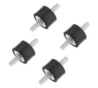 OTOTEC 4 Pcs M8 30x20mm Car Male to Male Rubber Shock Bobbin Isolator Damper Mount Double Male Thread Shock Absorber Mount Set