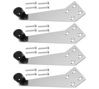 OTOTEC 4 Set Open Limiter Door Stopper Buffer Hinge with Screws for Bedroom Kitchen Living Room, Left