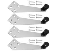 OTOTEC 4 Set Open Limiter Door Stopper Buffer Hinge with Screws for Bedroom Kitchen Living Room, Right