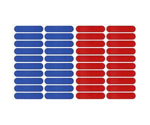 OTOTEC 40PCS Electric Scooter Reflective Film Stickers Compatible with Xiaomi M365/M365 Pro/1S/Ninebot Max G30/E22/ES2/ES1 Waterproof Safety Warning Reflective Strips Red Blue