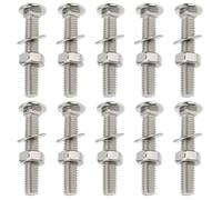 OTOTEC 48 Sets M6x35 Nuts Bolts Washers Set Hardwood Bench Slat Fixing Kit Suitable for Thickness Approx 17mm - 21mm Rustic Oak Bench
