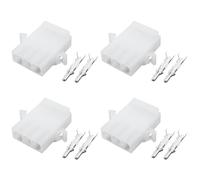 OTOTEC 4Pcs 3Pin Chassis Power Connector Compatible with Maxcom Compatible with Midland Radio
