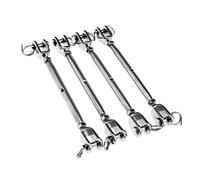 OTOTEC 4Pcs 5mm Stainless Steel Rigging Screw Jaw Closed Body Jaw Turnbuckle Thread