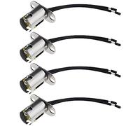 OTOTEC 4Pcs BAY15D 1157 Lamp Holder Adapter LED Light Bulb Socket Holder Wiring Harness Sockets Accessories for Turn Light Brake Light Taillight 12-24V 10cm