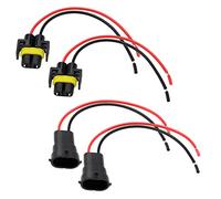 OTOTEC 4PCS H8 H11 2 Pin Fog Lights Wiring Harness for H8/H9/H11/880/881 Bulbs Socket Light Bulb Socket Harness Connector Plug and Play 15cm
