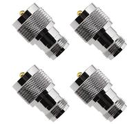 OTOTEC 4Pcs N Type Female to UHF Male PL259 RF Coaxial Adapters for Wireless LAN Devices Antennas WiFi Radios Gold-plated Contacts