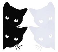 OTOTEC 4Pcs Peeking Cat Car Sticker Cat Car Decal Cartoon Cat Car Sticker Funny Car Decal Decorative Car Sticker Car Decorative Accessories for Windows Doors