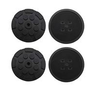 OTOTEC 4Pcs Rubber Arm Pads 11mm Hole Dia Universal Black Jack Lift Rubber Round Pads 120x17mm For Auto Car Truck Hoist Jacking Lift Accessories