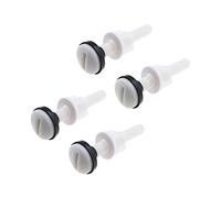 OTOTEC 4PCS Toilet Tank Bolts M10 Tank to Bowl Bolt Set for Most Split Toilets White Plastic Toilet Cistern to Toilet Pan Fixing Fitting Sealing Kit