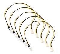 OTOTEC 5 Pcs PC Fan Power Extension Cable 3 Pin Male to 2 Pin Female Socket Power Extension Cable for PC Fan Power Adaptation 30cm