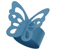 OTOTEC 50 x Blue Butterfly Napkin Ring Serviette Holder Banquet Table Party Wedding