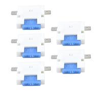 OTOTEC 5pcs Car Fuse Holder 6.35mm 12V Fuse Box with 5A Blade Fuses Automotive Fuse Holder for 6.35mm Car Flat Fuse Socket Car Fuse Repairment Accessories White