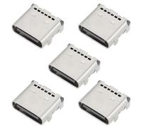 OTOTEC 5pcs Type C Charging Port Connector Socket 24Pins Dock Socket Jack Part Replacement for Electronics Power Port Replacement DIY Projects