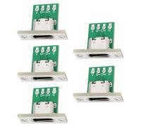 OTOTEC 5Pcs Type C Female Socket Connector with PC Board, 24Pin USB 2.0 Pinout Panel Mount USB C Female Socket for DIY Mobile Devices Laptops Tablets