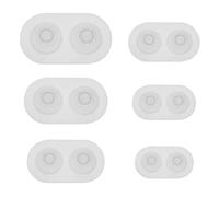 OTOTEC 6pcs Doll Eye Mould Eyeball Domes Silicone Moulds Resin Eyeball Mould for DIY Craft Gothic Eyeball Ring Zombie Eyes Halloween Cake Decoration
