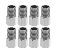 OTOTEC 8pcs Hydraulic Brake Hose Compression Nuts Connector Insert Connecting Bolt Mountain Bike Hydraulic Disc Brake Hose Tightening M8 Screw, Silver