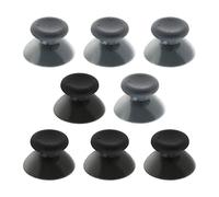 OTOTEC 8Pcs Joystick Caps Replacement Compatible with XBOX 360 Controller ABS Thumb Sticks Gamepad Rocker Cover 16x25.5mm/0.63x1inch Black&Grey