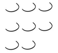 OTOTEC 8Pcs Vacuum Cleaner Rear Motor Filter Seal Strip Compatible with Dyson DC07 DC14 Black