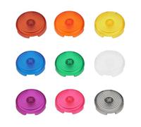 OTOTEC 9Pcs 24mm Colorful Button Caps Arcade Mechincal PushButtons Compatible with Cherry MX Switches Caps Compatible with Kailh Box Switches Caps