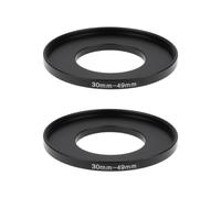 OTOTEC Camera Lens Step Up Ring Adapter 30mm to 49mm 2 Pack Aluminum Alloy Slim Compatible with Nikon Compatible with Canon