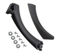 OTOTEC Car Right Passenger Interior Door Handle Support Bracket Trim Cover Kit with Screws Fittings Black 51419150336 51417230850