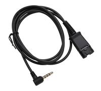 OTOTEC Headset Adapter QD to 3.5mm Plug Cable 1 Meter Long Compatible with Plantronics Compatible with Samsung Smartphone