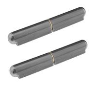 OTOTEC Heavy Duty Steel Weld-on Hinges, 2 Count, Dark Gray, 120x20mm