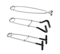 OTOTEC Set of 3 Fish Mouth Spreader Stainless Steel Fish Mouth Hook Remover Jaw Retractor Spring Fish Mouth Opener Fishing Accessories