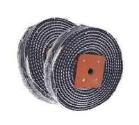OTOTEC Spiral Stitched Denim Polishing Buffing Wheel Mop Bench Grinder Tool For Metal Jewelry Stainless Steel 6 Inch x 1 Inch 2Pcs