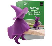 OTOTO Agatha Kitchen Spoon Rest - Spatula Holder and Cooking Spoon Rest for Stove Top and Kitchen Counter - Holder for Ladles, Tongs and Multiple Utensils - Heat-Resistant, BPA-Free Fun Kitchen Gadget