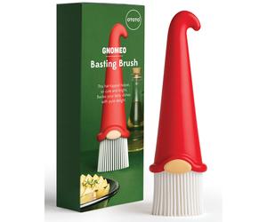 OTOTO Gnomeo Pastry Brush - Silicone Basting Brush for Cooking Spread Oil Butter Sauce for BBQ Grill Baking Gnomes Gifts for Women Cute Funny
