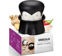 OTOTO Gracula Garlic Press, Garlic Mincer, Garlic Peeler Crusher, Halloween Kitchen - Also for Ginger, Nuts, Chili, Herbs - Spooky Goth Gifts