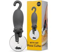 OTOTO Kitty Cut Pizza Cutter - Stainless Steel Pizza Cutters - Funny Kitchen Gadgets and Kitchen Gifts, Cat Gift for Cat Lover Women