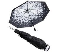 OTOTO NEW! Spookula Vampire Umbrella - Unique Collapsible Gothic Accessory - Black and White, Cute Rain Folding Umbrella
