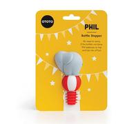 OTOTO Phil - Wine Stopper - Keep Wine Fresh with Reusable Wine Bottle Stoppers - Replace Wine Cork with BPA Free Silicone Wine Plug - Fits Standard Sized Wine Bottles - Air Tight - 3.6 x 1.6 x 2 inch