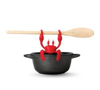 OTOTO Red The Crab Silicone Utensil Rest - Kitchen Gifts, Silicone Spoon Rest - Heat-Resistant Kitchen - Steam Releaser, Chopstick Rests & Holders