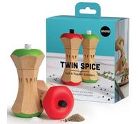 OTOTO Twin Spice Salt and Pepper Grinder Set - Apple-Designed Unique Kitchen Gadgets, Cute Kitchen Accessories, Pepper Spice Grinder, Salt and Pepper Shakers Set, Apple Gift, Kitchen Cooking Gifts