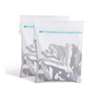 OTraki 2 PCS Mesh Laundry Bags, 16 x 20 inch Net Washing Bag with Zips Laundry Bags for Washing Machine Delicates Laundry Bag for Socks Bra Stockings Garment Underwear