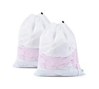 OTraki 2Pcs Mesh Laundry Bags, 50x60cm Large Laundry Bags for Washing Machine Delicates Laundry Bag with Drawstring and Lock for Travel, Toy Storage, Dorm and Apartment