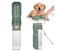 OTraki 520 ml Dog Water Bottle for On the Go, 180° Foldable Dog Drinking Bottle, Water Bowl Dog On the Go, Portable Pet Water Bottle, BPA-Free for Outdoor Hiking Travel